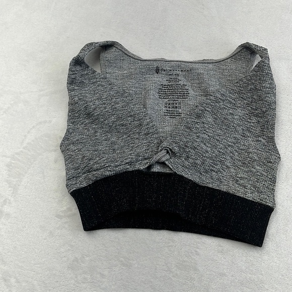 NWOT Free People Movement‎ M/L Gray and Black Sports Bra - Picture 1 of 7